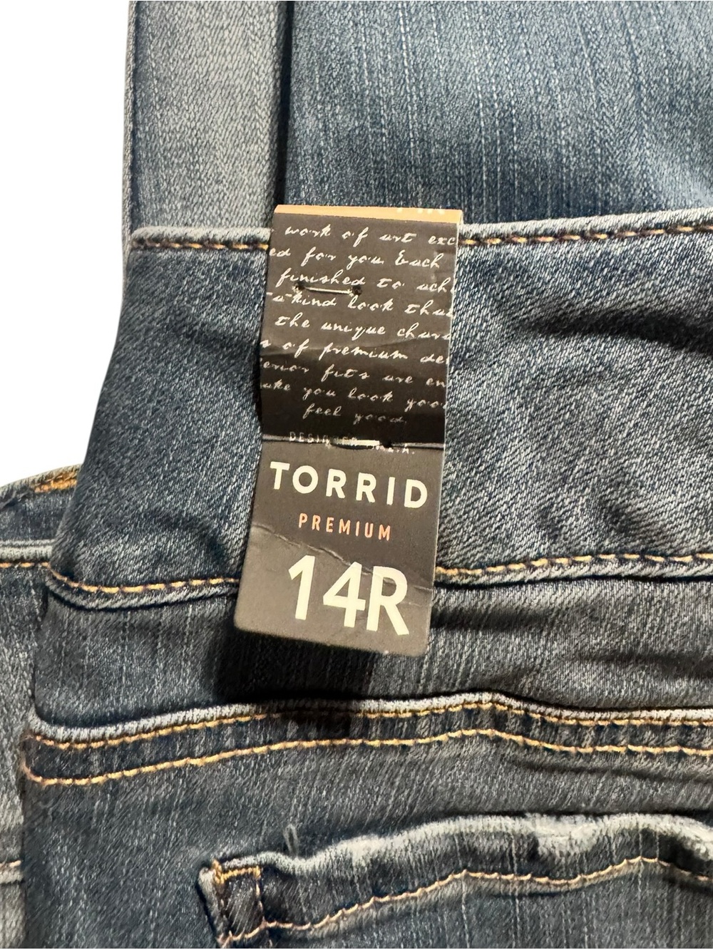 NWT TORRID SIZE 14R WOMENS PREMIUM JEGGING LIGHT WASH DISTRESSED SKINNY JEANS - Picture 12 of 14